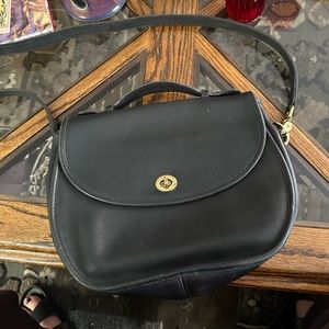 Vintage 70’s Coach Bag Made in USA Black